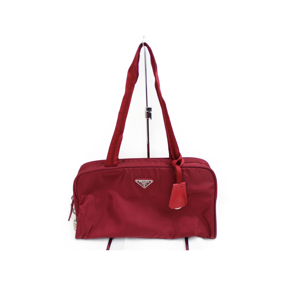 PRADA TESSUTO SPORT Tote Bag Red Cerise